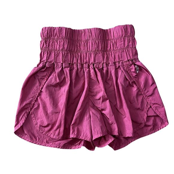Free People Movement The Way Home High Waisted Shorts Pink Size Small - Picture 1 of 7